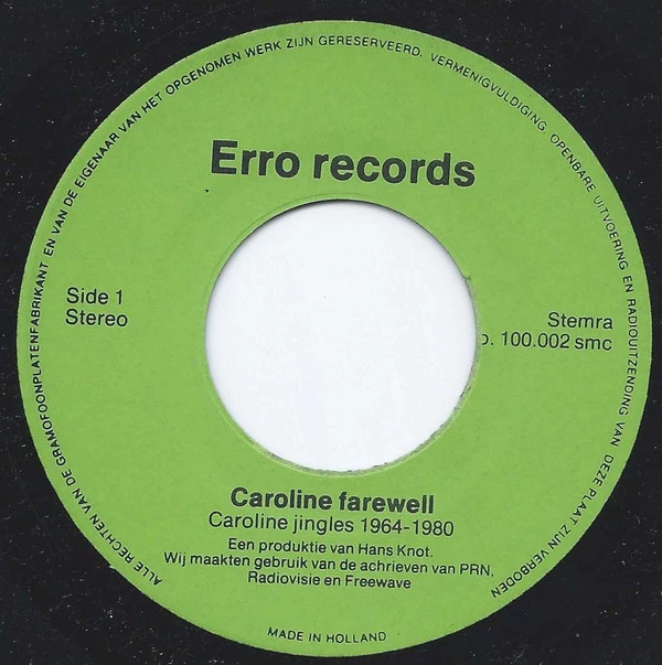 Item Caroline Farewell / Caroline Farewell - Laatste dag Caroline: 19 maart 1980 product image