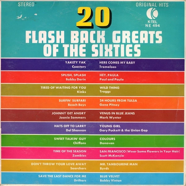 20 Flash Back Greats Of The Sixties