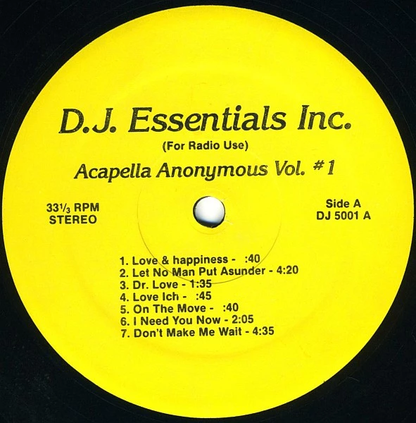 Item Acapella Anonymous Vol. #1 product image
