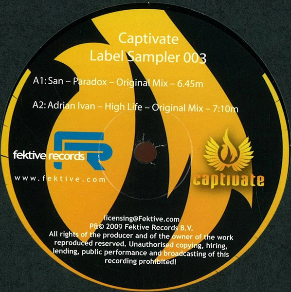 Captivate Label Sampler 003