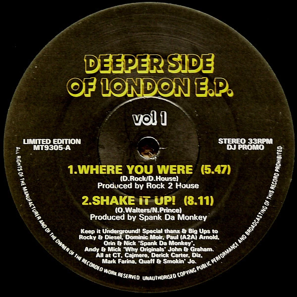 Deeper Side Of London E.P. Vol 1