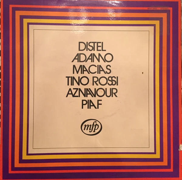 Item Distel - Adamo - Macias - Tino Rossi - Aznavour - Piaf product image