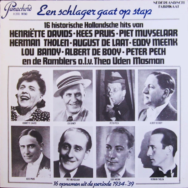 Item Een Schlager Gaat Op Stap: 16 Historische Hollandsche Hits product image