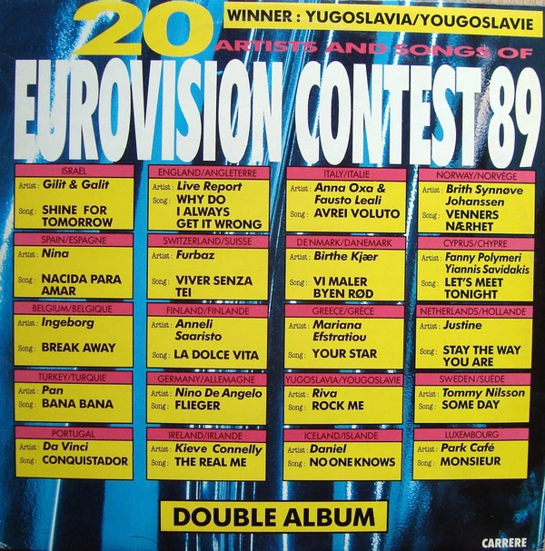 Item Eurovision Contest 89 product image