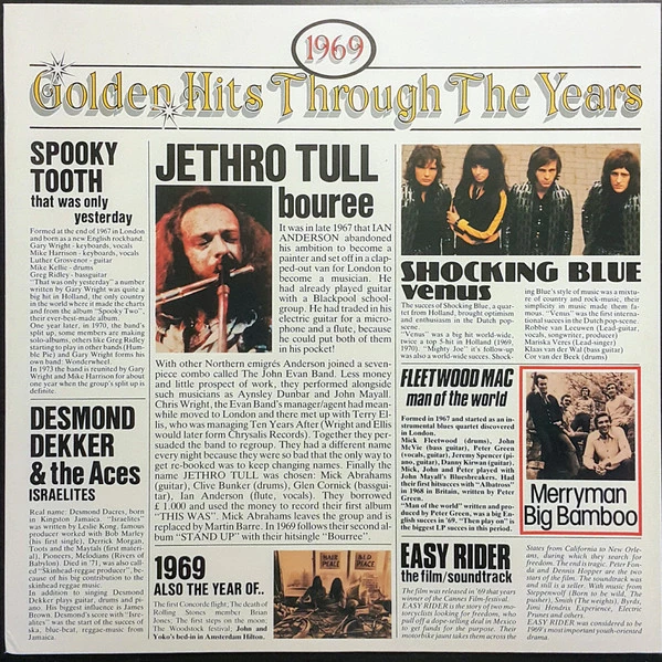 Golden Hits Through The Years 1969