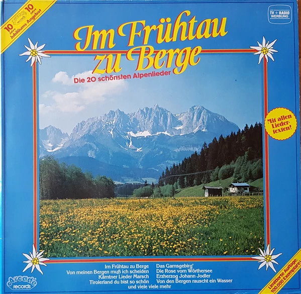 Item Im Frühtau Zu Berge - Die 20 Schönsten Alpenlieder product image