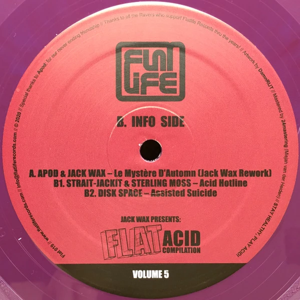 Jack Wax Presents "Flat Acid Compilation" Volume 5