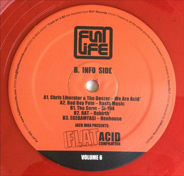 Jack Wax Presents "Flat Acid Compilation" Volume 6