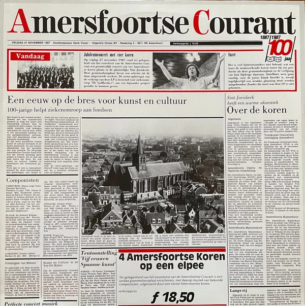 Item Jubileumconcert Amersfoortse Courant 1887 - 1987 product image