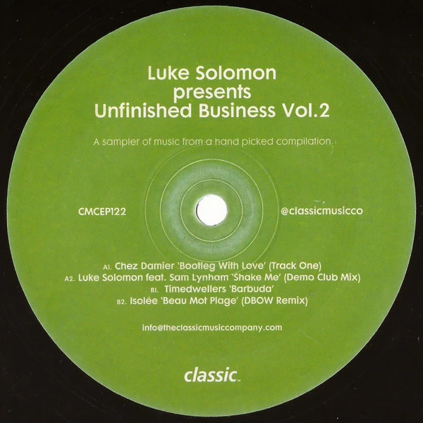 Luke Solomon Presents Unfinished Business Vol.2