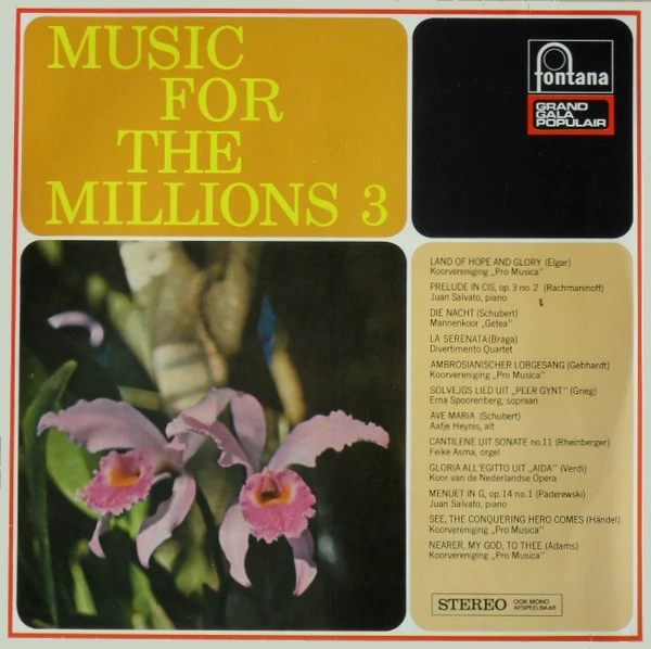 Item Music For The Millions 3 product image