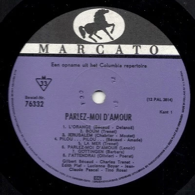 Item Parlez-Moi D'Amour - Chansons De Paris product image