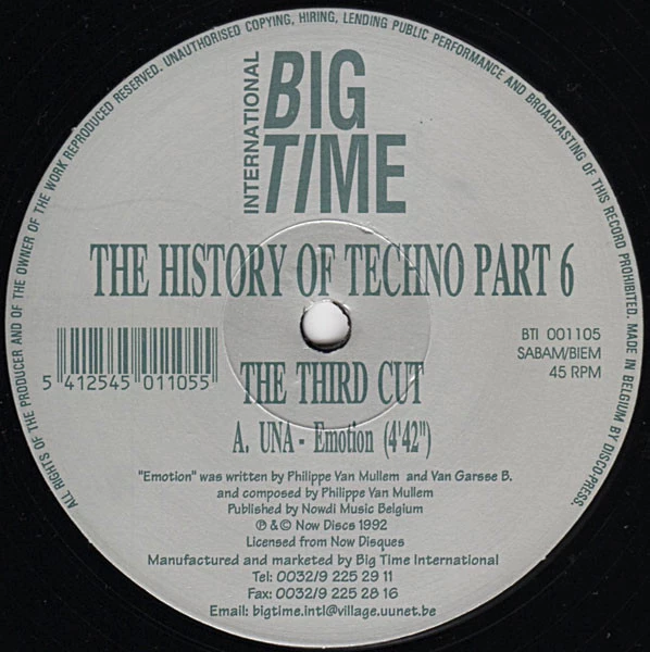 Item The History Of Techno Part 6 - The Third Cut product image