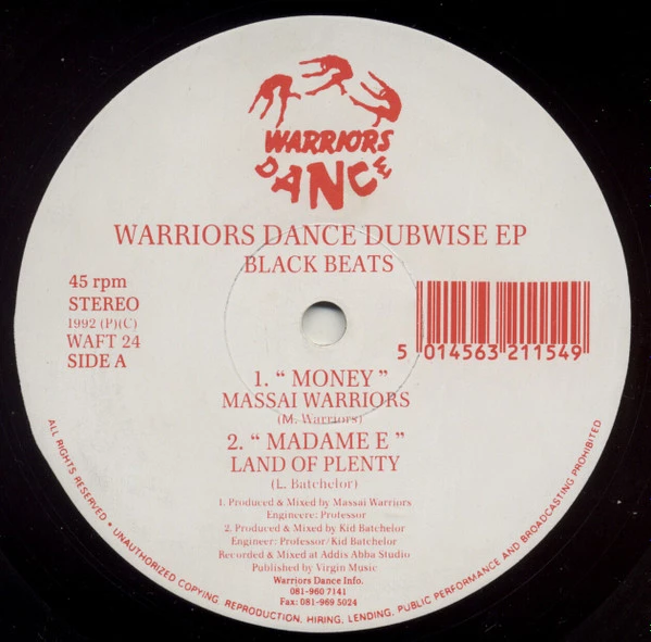 Item Warriors Dance Dubwise EP - Black Beats product image