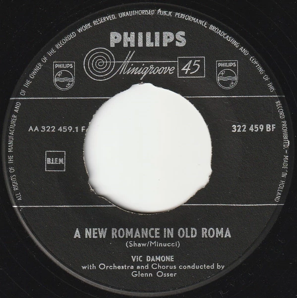 Item A New Romance In Old Roma / My Heart Has Many Dreams product image