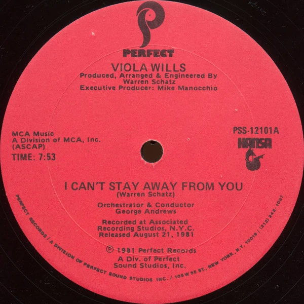 Item I Can't Stay Away From You / If You Leave Me Now product image