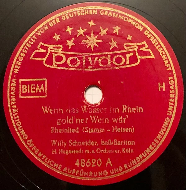 Item Wenn Das Wasser Im Rhein Gold'ner Wein Wär' product image