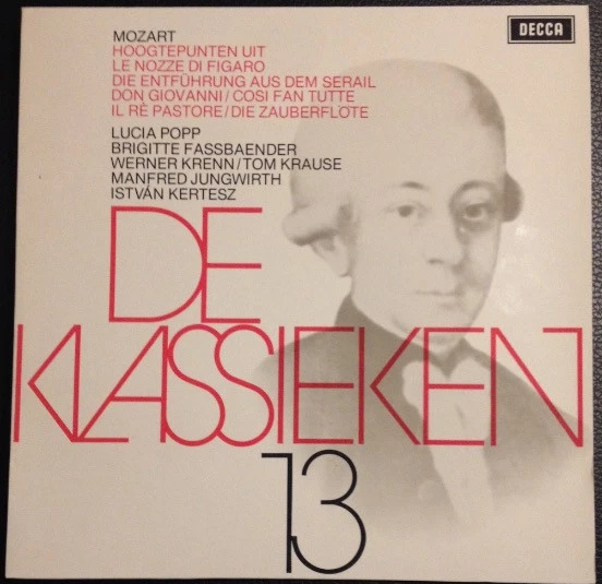 Item De Klassieken 13 - Mozart: Hoogtepunten Uit Le Nozze Di Figaro, Die Entführung Aus Dem Serail, Don Giovanni, Cosi Fan Tutte, Il Rè Pastore, Die Zauberflöte product image