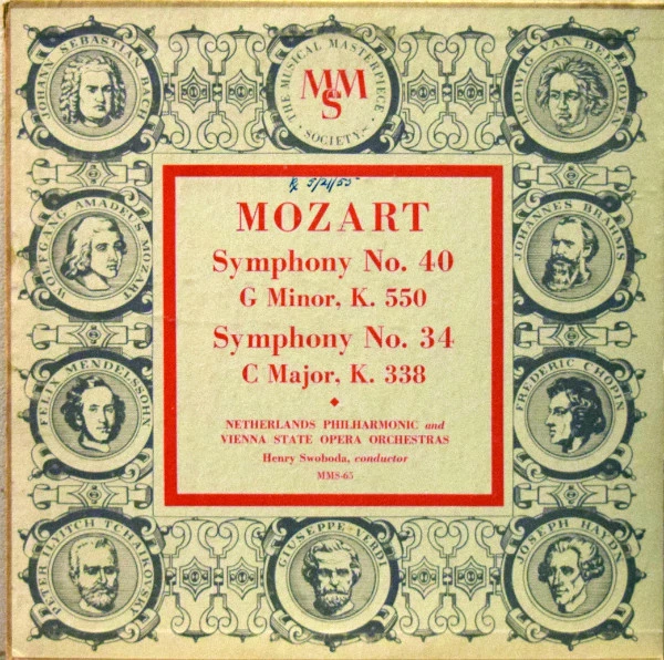 Symphony No. 40 In G Minor, K.550, Symphony No. 34 In C Major, K.338