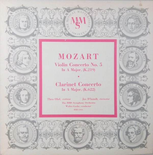 Item Violin Concerto No. 5 In A Major, K.219 / Clarinet Concerto In A Major, K.622 product image