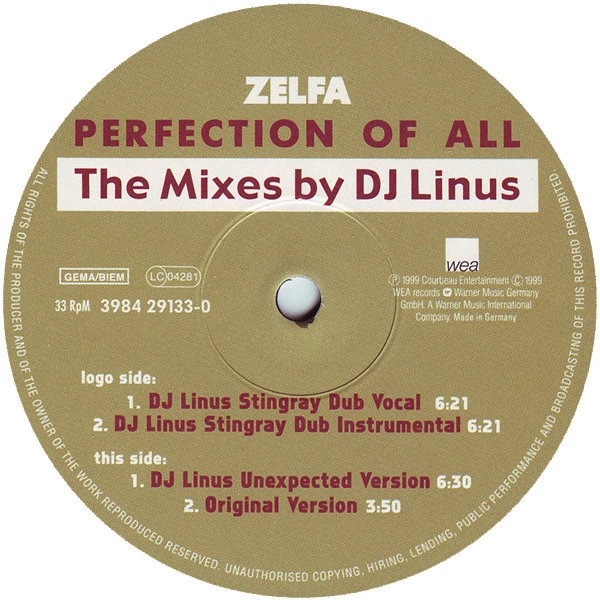 Item Perfection Of All (The Mixes By DJ Linus) product image