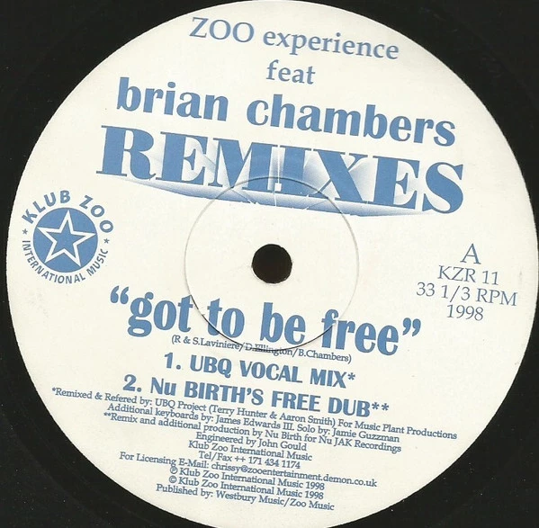 Item Got To Be Free (Remixes) product image